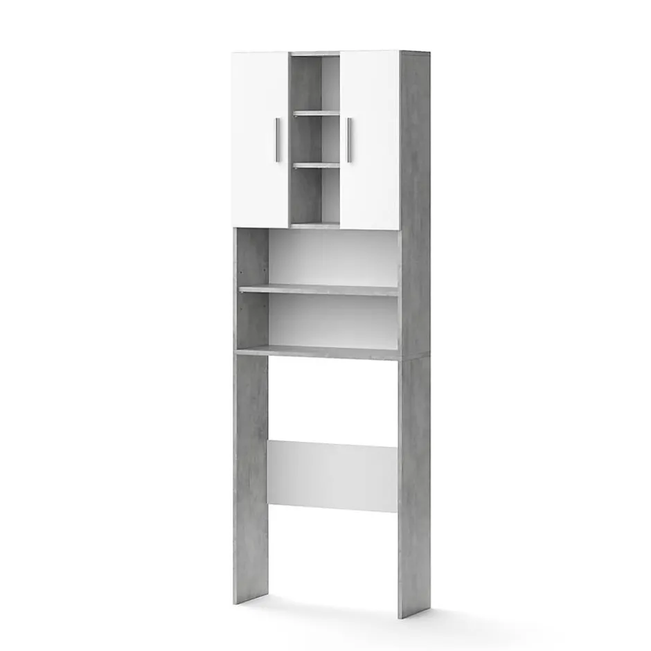 Vicco Armoire pour machine à laver Béton 64x190cm* Meuble Wc