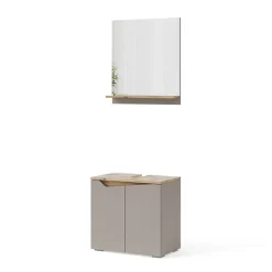 Vicco Combinaison de meubles de salle de bain Grège 2 pièces* Ensemble Meuble De Salle De Bains