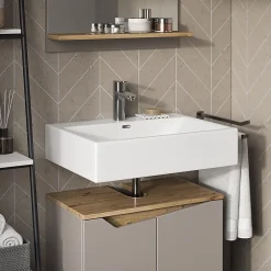 Vicco Combinaison de meubles de salle de bain Grège 2 pièces* Ensemble Meuble De Salle De Bains