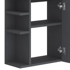 Vicco Ensemble de meubles de salle de bain Anthracite 2 parties, avec lavabo