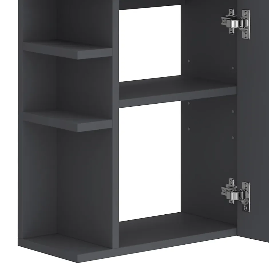 Vicco Ensemble de meubles de salle de bain Anthracite 2 parties, avec lavabo