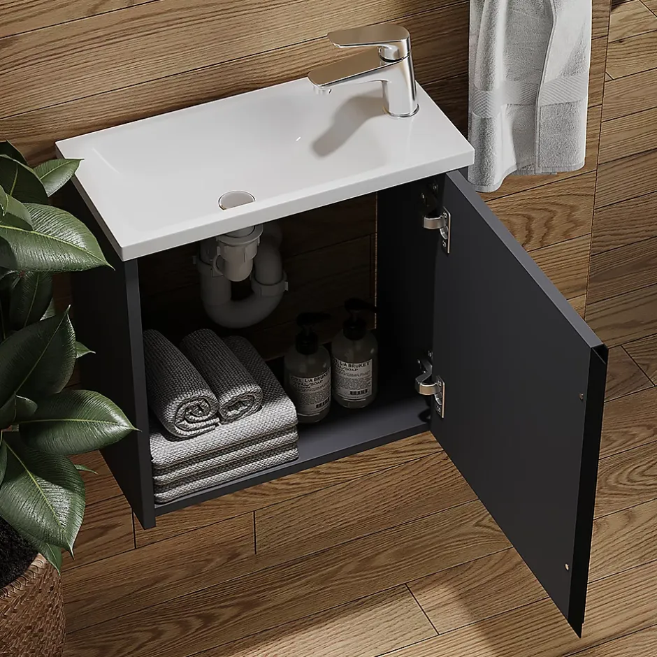 Vicco Ensemble de meubles de salle de bain Anthracite 2 parties* Lave-Mains