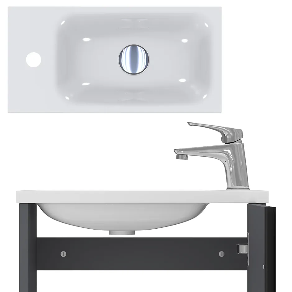 Vicco Ensemble de meubles de salle de bain Anthracite 2 parties* Lave-Mains