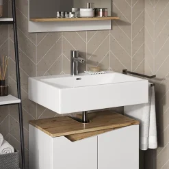 Vicco Ensemble de meubles de salle de bain Blanc 2 parties* Ensemble Meuble De Salle De Bains
