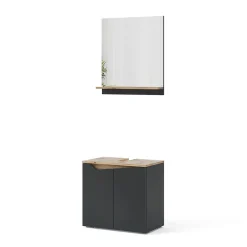 Vicco Ensemble de meubles de salle de bain Anthracite 2 pièces* Ensemble Meuble De Salle De Bains