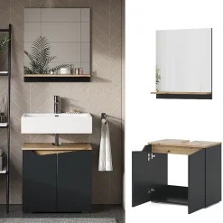 Vicco Ensemble de meubles de salle de bain Anthracite 2 pièces* Ensemble Meuble De Salle De Bains