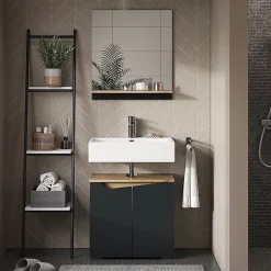 Vicco Ensemble de meubles de salle de bain Anthracite 2 pièces* Ensemble Meuble De Salle De Bains
