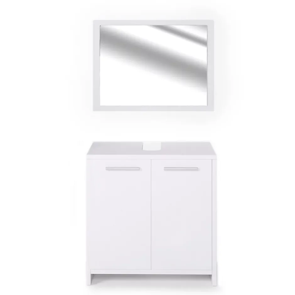Vicco Ensemble de meubles de salle de bain Blanc 2 parties* Ensemble Meuble De Salle De Bains