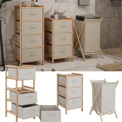 Vicco Ensemble de meubles de salle de bains Beige 3 pièces* Ensemble Meuble De Salle De Bains