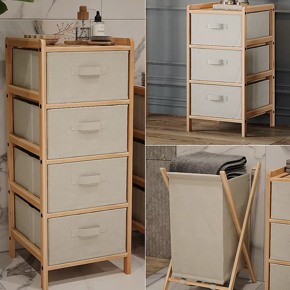 Vicco Ensemble de meubles de salle de bains Beige 3 pièces* Ensemble Meuble De Salle De Bains