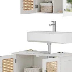 Vicco Ensemble de meubles de salle de bain Blanc 2 pièces* Ensemble Meuble De Salle De Bains