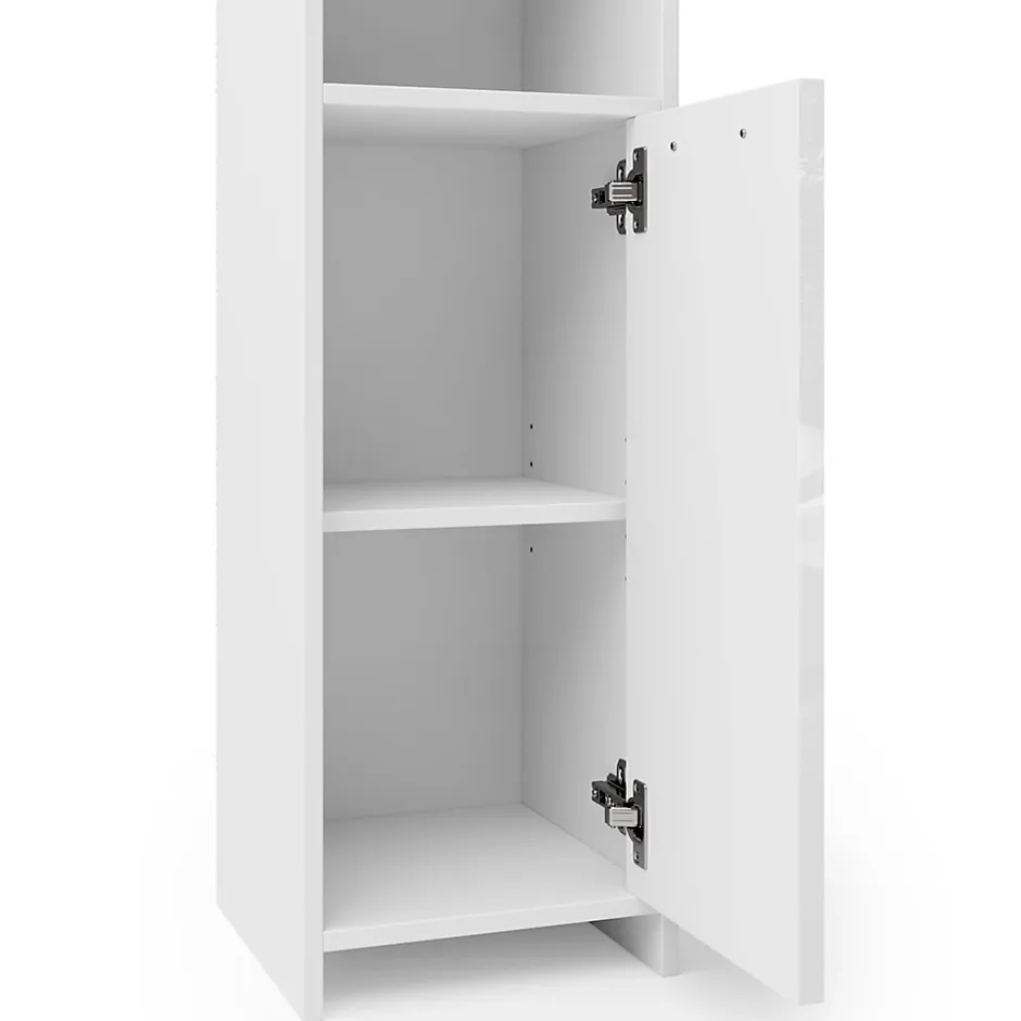 Vicco Ensemble de meubles de salle de bain Blanc Haute brillance 3 parties* Ensemble Meuble De Salle De Bains