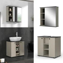 Vicco Ensemble de meubles de salle de bains Grège 2 pièces* Ensemble Meuble De Salle De Bains