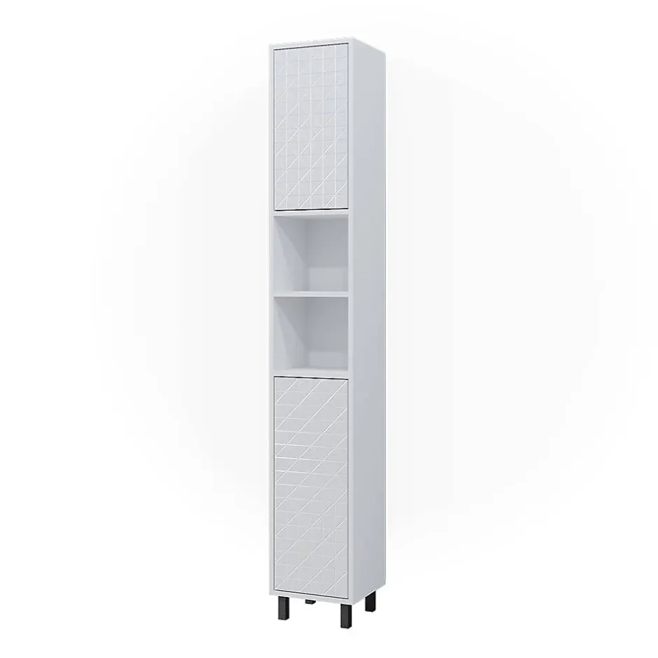 Vicco Meuble de rangement de salle de bain Blanc 30x190.3cm* Colonne De Salle De Bains