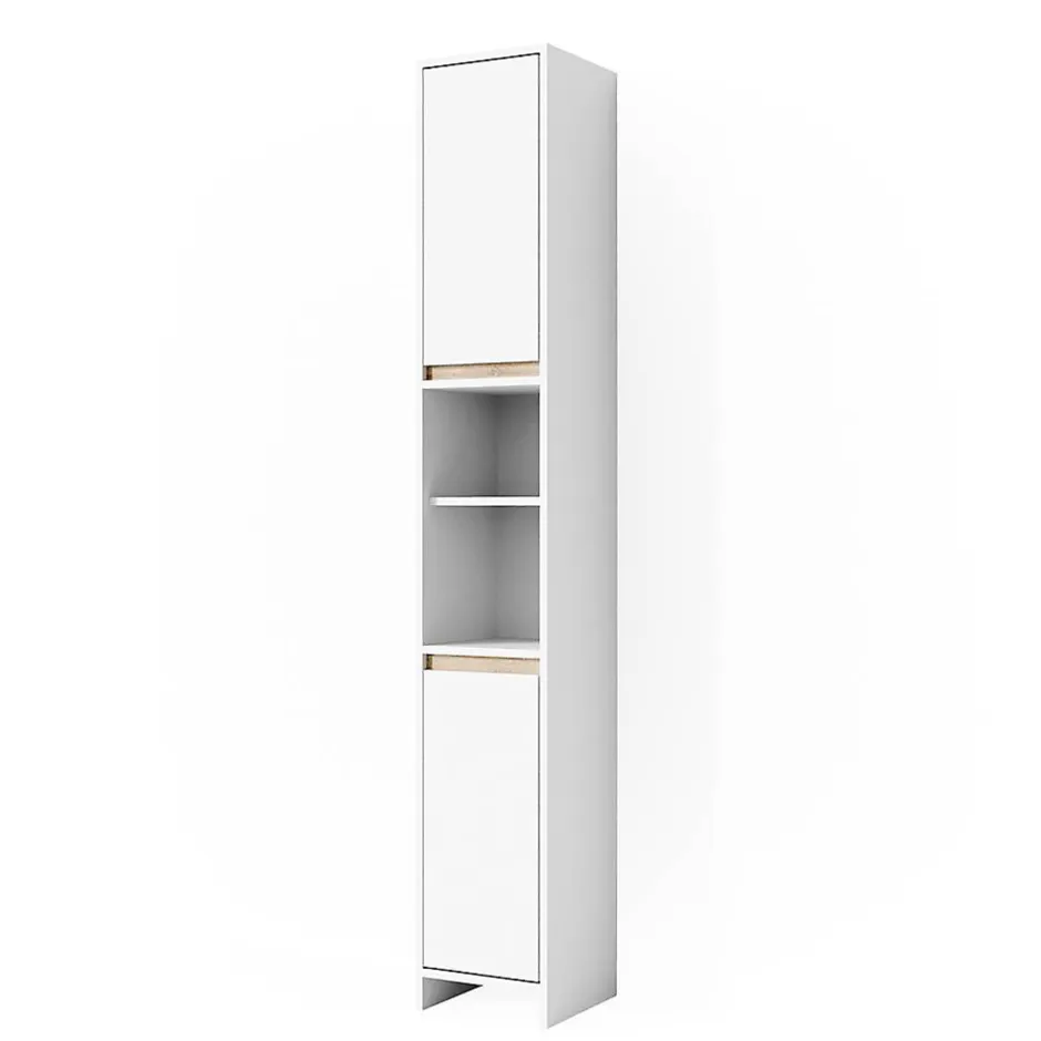 Vicco Meuble de rangement de salle de bain Blanc/Sonoma 30x190cm* Colonne De Salle De Bains