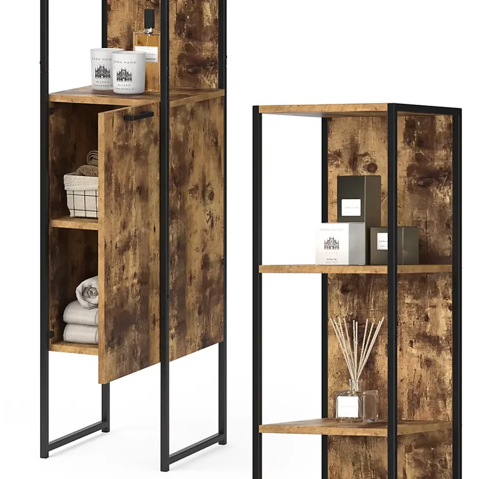 Vicco Meuble de rangement de salle de bain Bois antique 33x185cm* Colonne De Salle De Bains