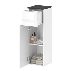 Vicco Meuble de rangement de salle de bain Blanc Haute brillance 30x95cm* Armoire De Salle De Bains