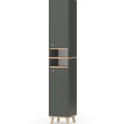Vicco Meuble de rangement de salle de bain Anthracite 30x174cm