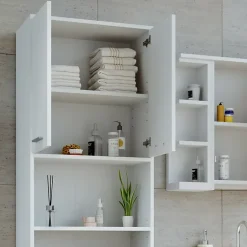Vicco Meuble de rangement de salle de bain Blanc 56.1x190cm* Colonne De Salle De Bains