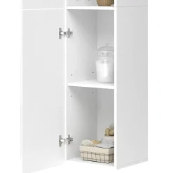 Vicco Meuble de rangement de salle de bain Blanc 36.6x171.6cm