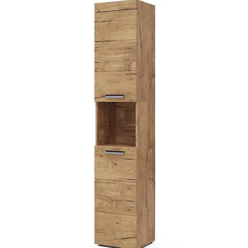 Vicco Meuble de rangement de salle de bain Chêne Wotan 37x190cm* Colonne De Salle De Bains