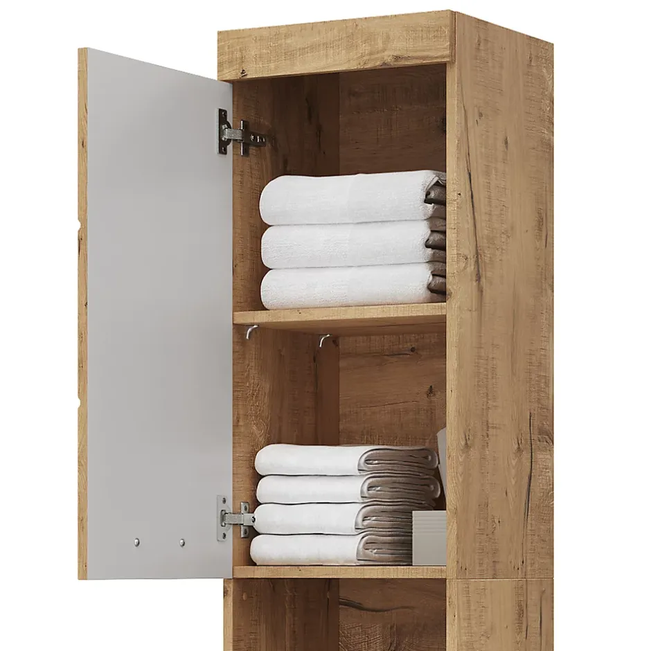 Vicco Meuble de rangement de salle de bain Chêne Wotan 37x190cm* Colonne De Salle De Bains