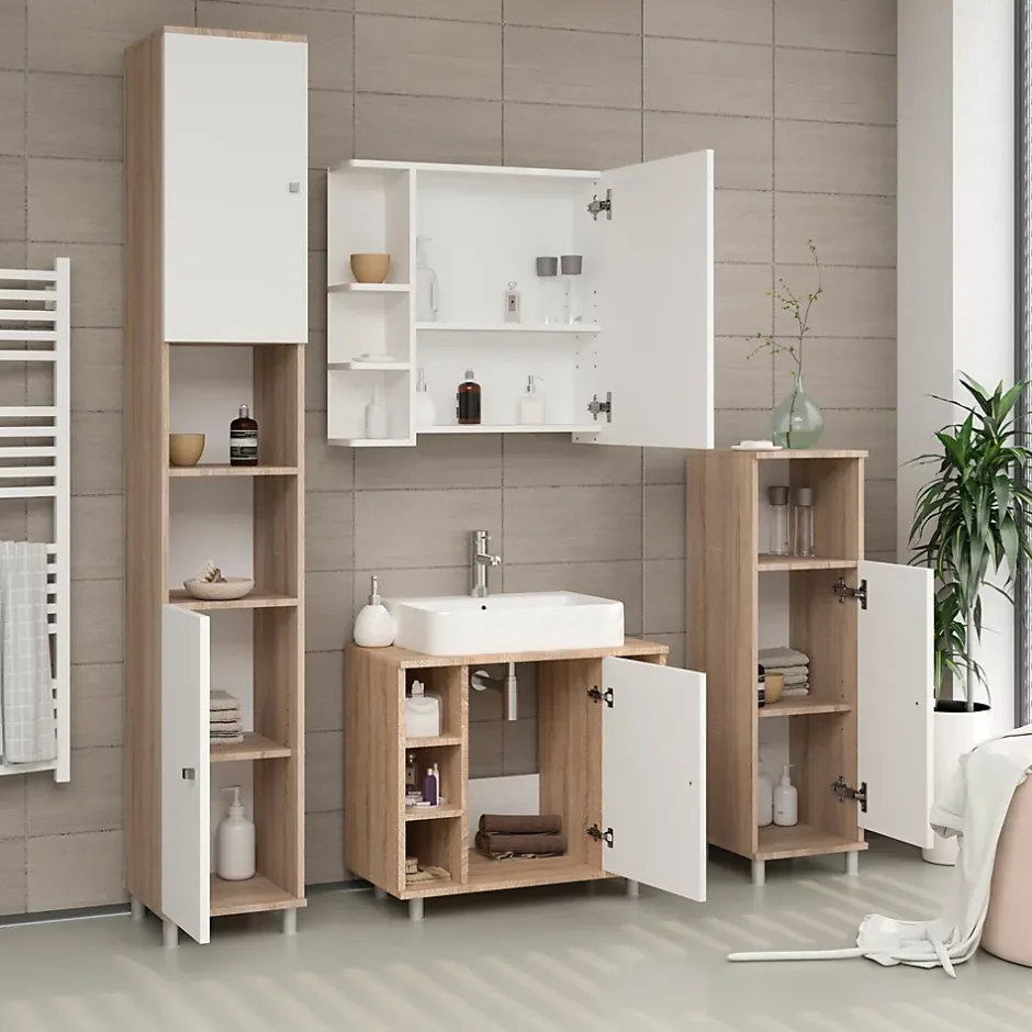 Vicco Meuble de rangement de salle de bain Sonoma 30x190cm