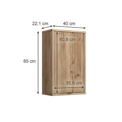 Vicco Meuble de salle de bain Chêne Viking 40x65cm avec une porte* Armoire De Salle De Bains