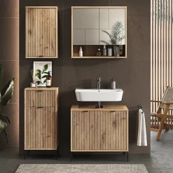 Vicco Meuble de salle de bain Chêne Viking 40x65cm avec une porte* Armoire De Salle De Bains