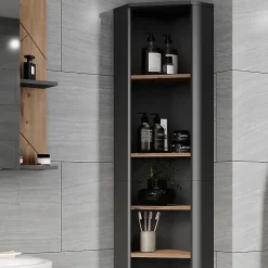 Vicco Meuble haut dangle Anthracite/Artisan 33x192cm 7 compartiments