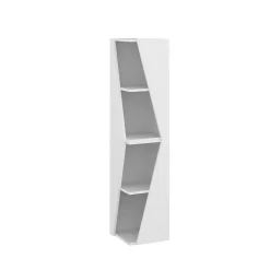 Vicco Meuble salle de bain Blanc 31.6x70.5cm avec 3 étagères