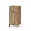 Vicco Meuble salle de bain Chêne Viking 40x87cm avec porte et tiroir* Armoire De Salle De Bains