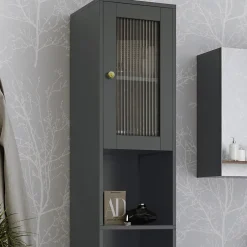 Vicco Meuble salle de bain Gris 30x171.5cm* Colonne De Salle De Bains