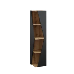 Vicco Meuble salle de bain Anthracite 31.6x70.5cm avec 3 étagères* Colonne De Salle De Bains