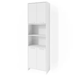 Vicco Meuble salle de bain Blanc 56.1x190cm Armoire de toilette* Colonne De Salle De Bains