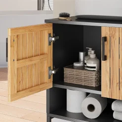Vicco Meubles bain Bambou 2 pièces* Ensemble Meuble De Salle De Bains