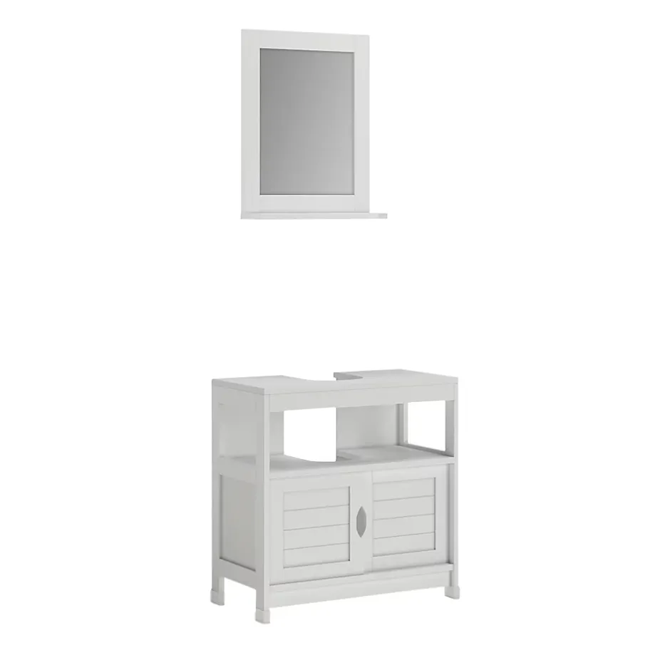 Vicco Meubles bain Blanc 2 pièces