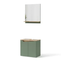 Vicco Meubles bain Vert/Artisan 2 pièces
