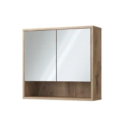 Vicco miroir de salle de bain Chêne Viking 70x65cm avec 2 portes* Armoire De Toilette