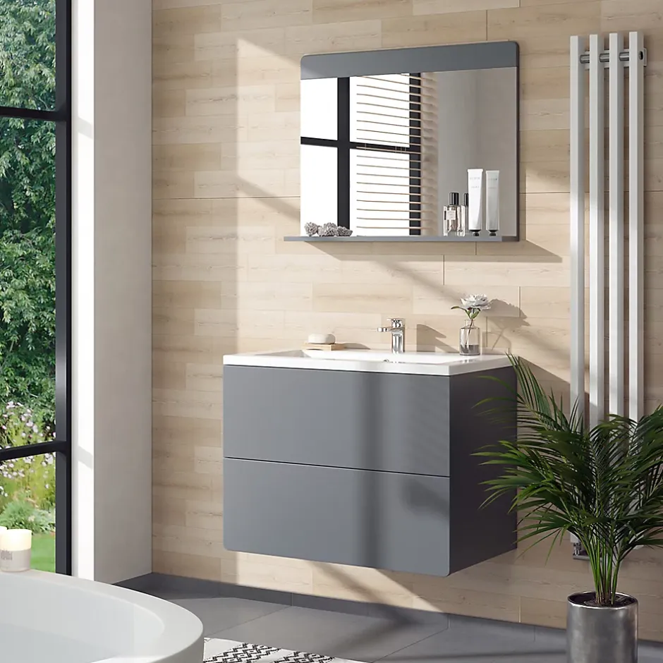 Vicco Miroir de salle de bain Gris 80.1x62cm