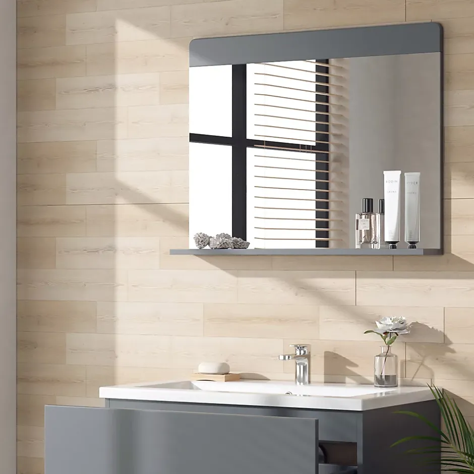 Vicco Miroir de salle de bain Gris 80.1x62cm