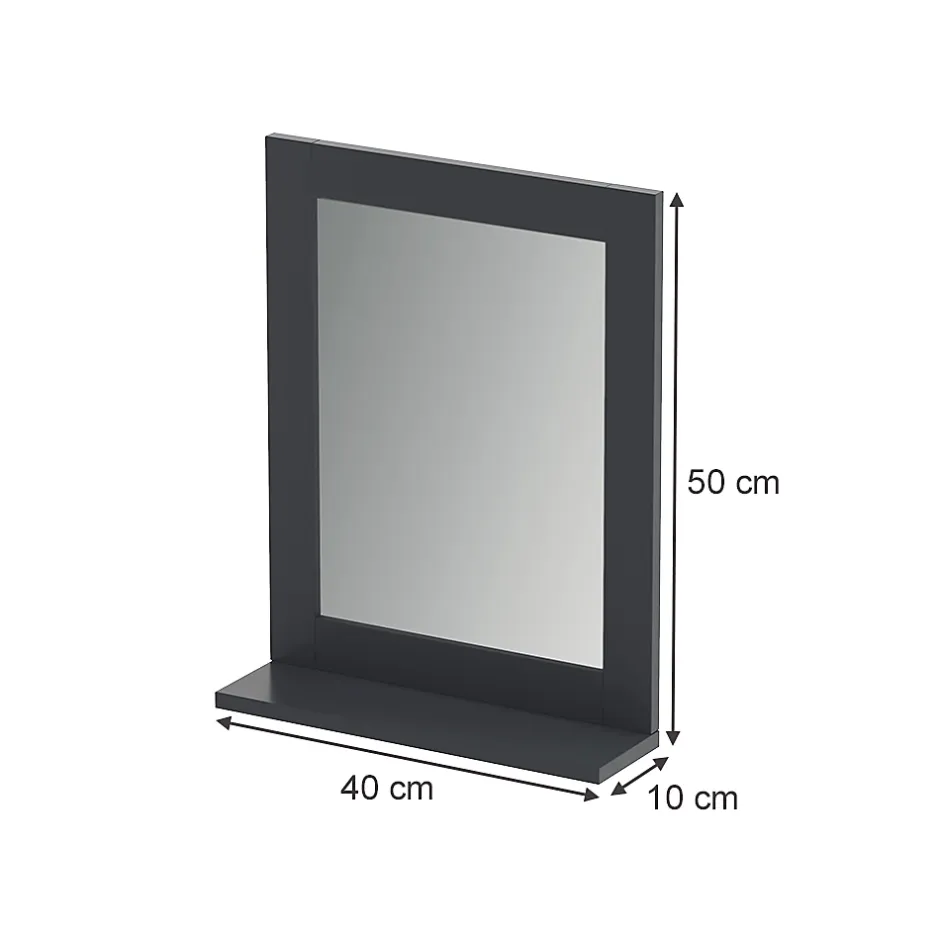 Vicco Miroir de salle de bain Gris 50x40cm