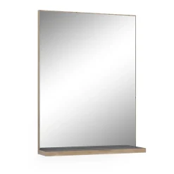 Vicco Miroir de salle de bain Anthracite/Viking Oak 60x80cm