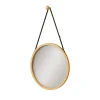 Vicco Miroir mural Bambou 38x38cm avec sangle réglable
