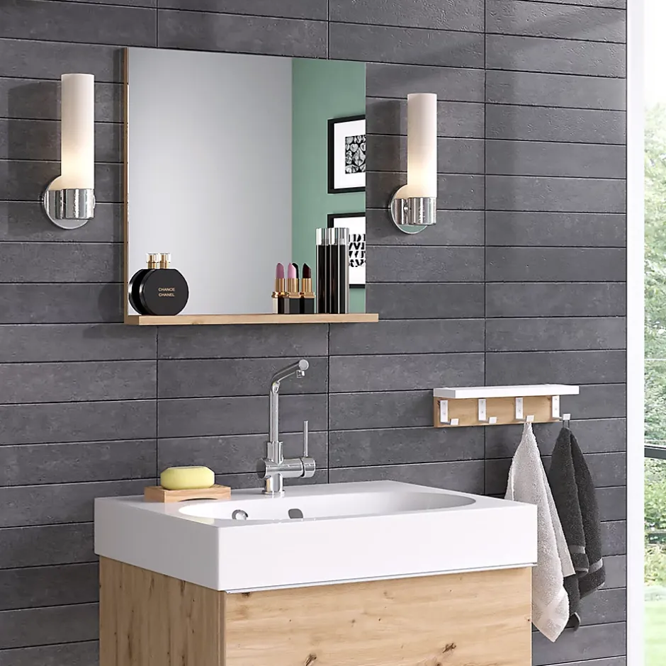 Vicco Miroir mural Blanc 50x51.6cm avec étagère* Armoire De Toilette
