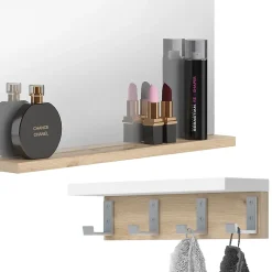Vicco Miroir mural Blanc 50x51.6cm avec étagère* Armoire De Toilette