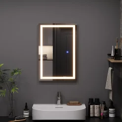 Vicco Miroir mural Verre 40x60cm avec éclairage frontal* Armoire De Toilette