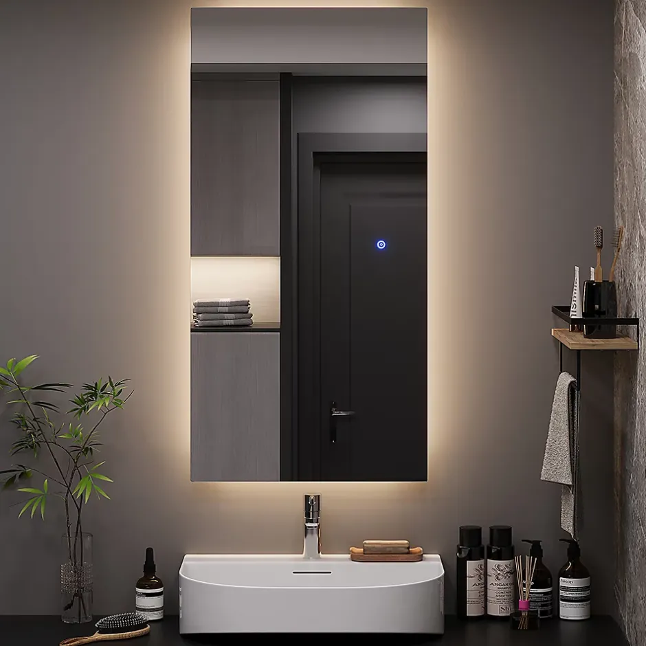 Vicco Miroir mural Verre 50x100cm avec rétro-éclairage* Armoire De Toilette