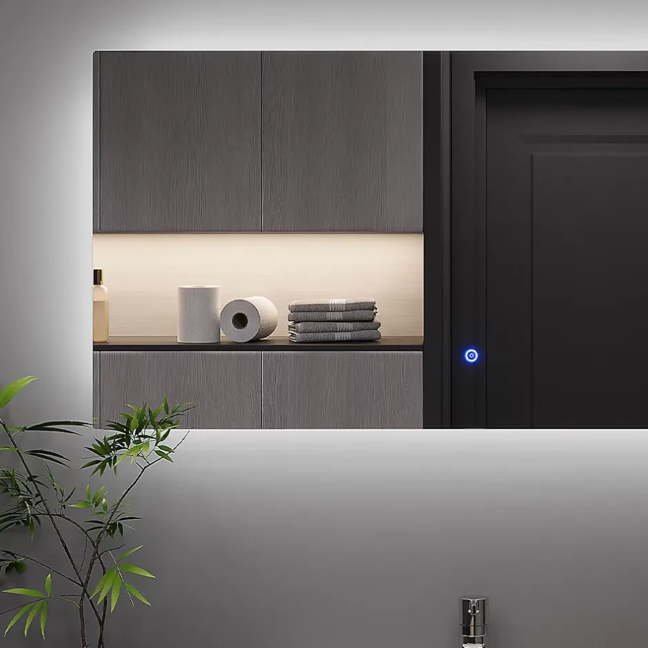 Vicco Miroir mural Verre 50x100cm avec rétro-éclairage* Armoire De Toilette