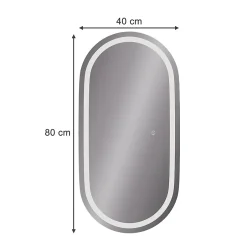 Vicco Miroir mural Verre 40x80cm avec éclairage frontal* Armoire De Toilette